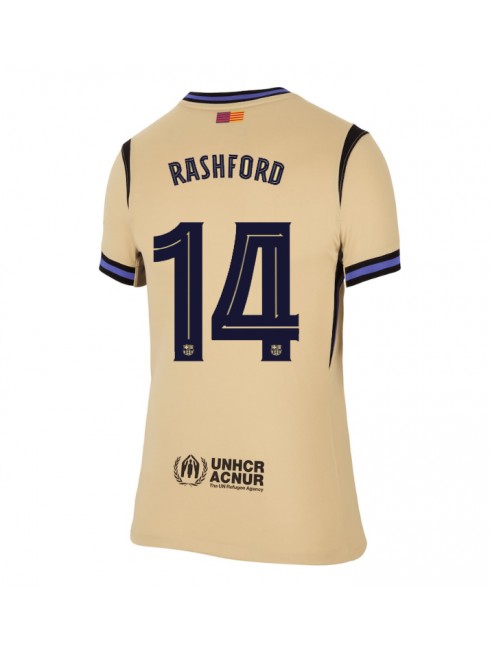 Barcelona Marcus Rashford #14 Auswärtstrikot für Frauen 2025-26 Kurzarm Barcelona Marcus Rashford #14 Auswärtstrikot für Frauen 2025-26 Kurzarm